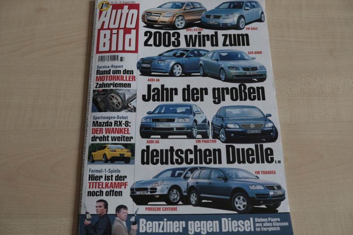 Deckblatt Auto Bild (33/2002)
